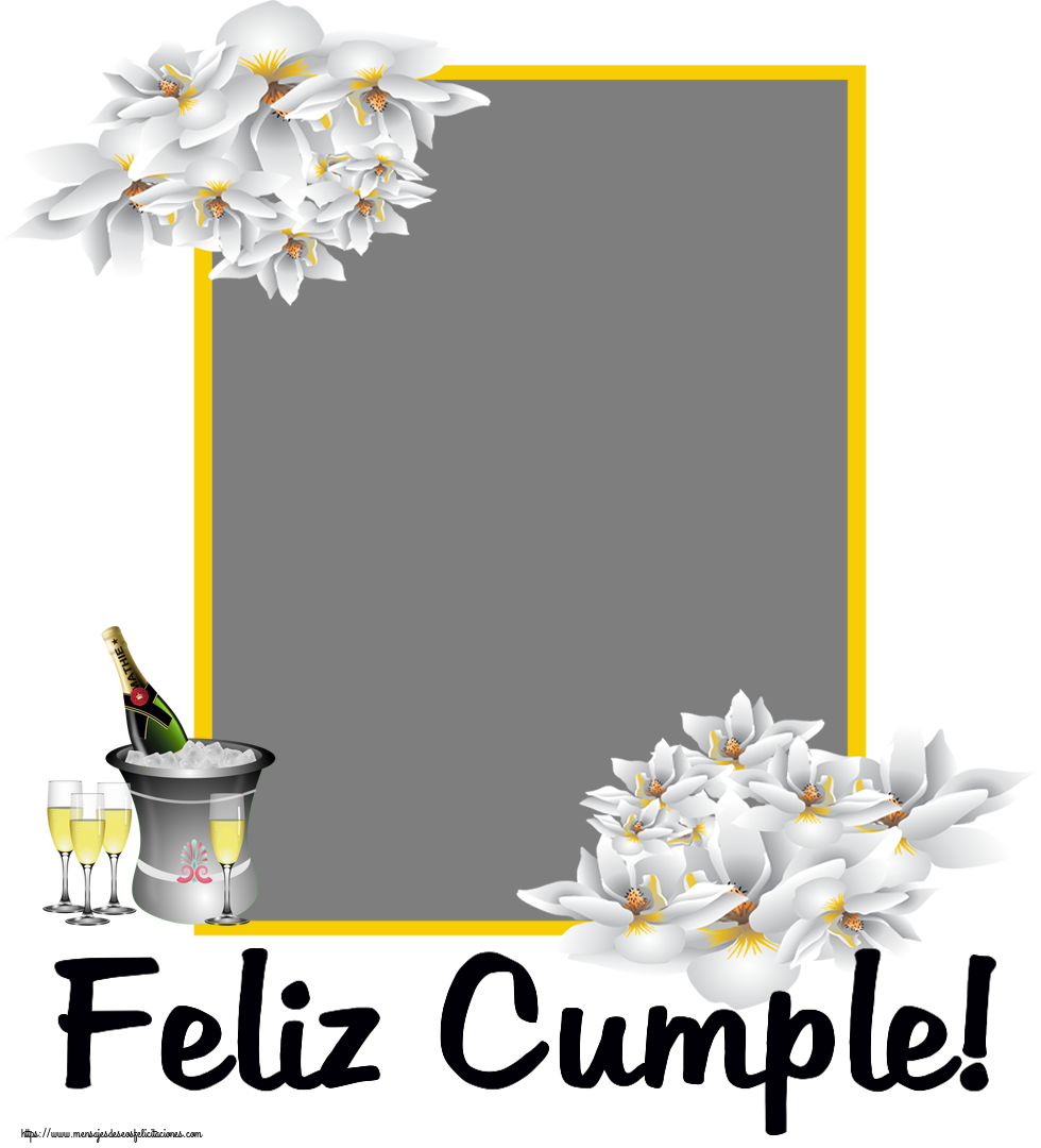 Felicitaciones Personalizadas de cumpleaños - Feliz Cumple! - Marco de foto