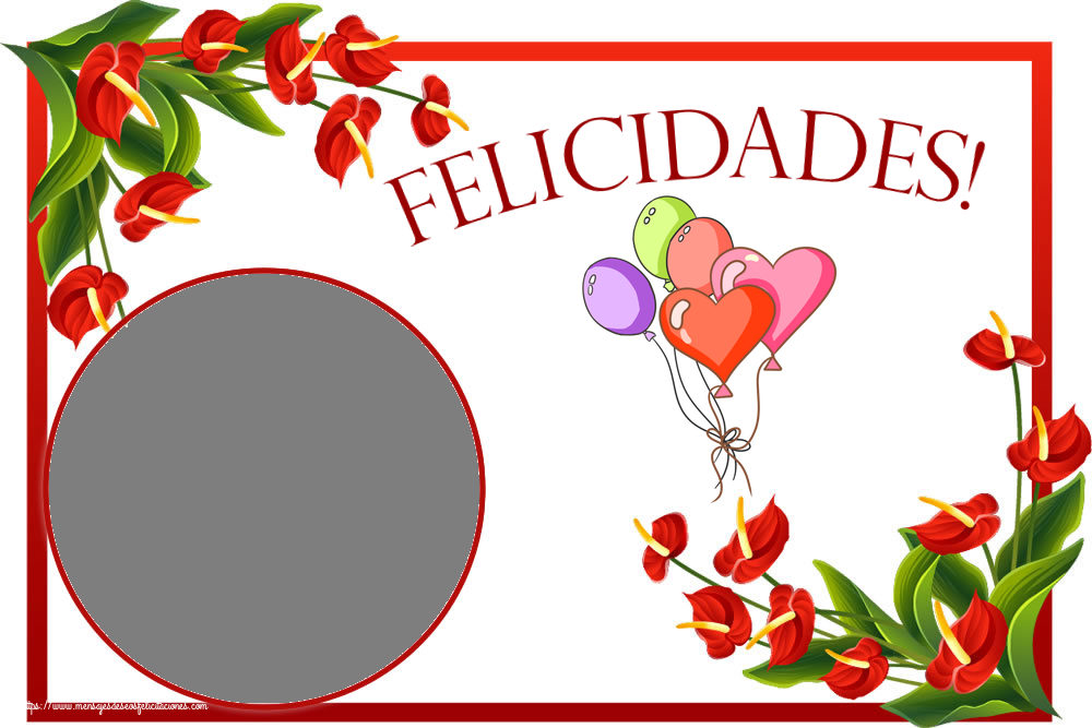 Felicitaciones Personalizadas de cumpleaños - Felicidades! - Marco de foto