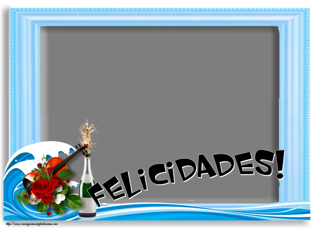 Felicitaciones Personalizadas de cumpleaños - Felicidades! - Marco de foto