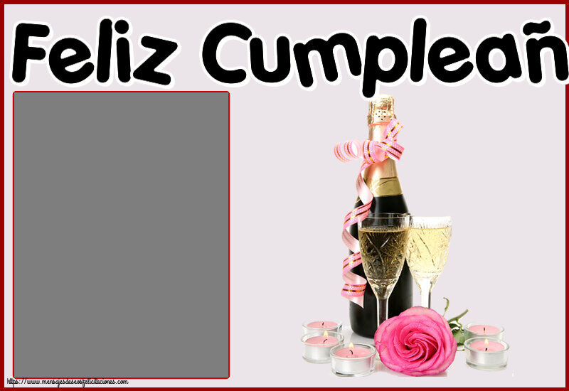 Felicitaciones Personalizadas de cumpleaños - Feliz Cumpleaños! - Marco de foto