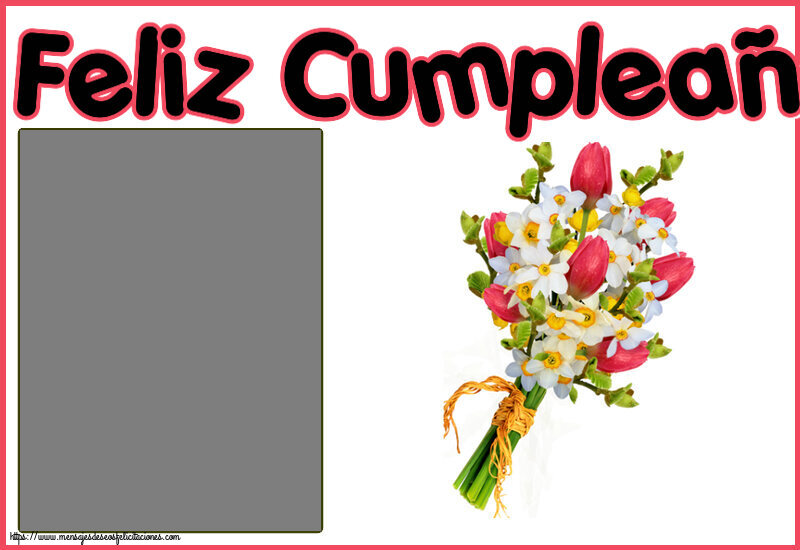 Felicitaciones Personalizadas de cumpleaños - Feliz Cumpleaños! - Marco de foto