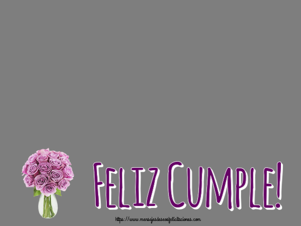 Felicitaciones Personalizadas de cumpleaños - Feliz Cumple! - Marco de foto