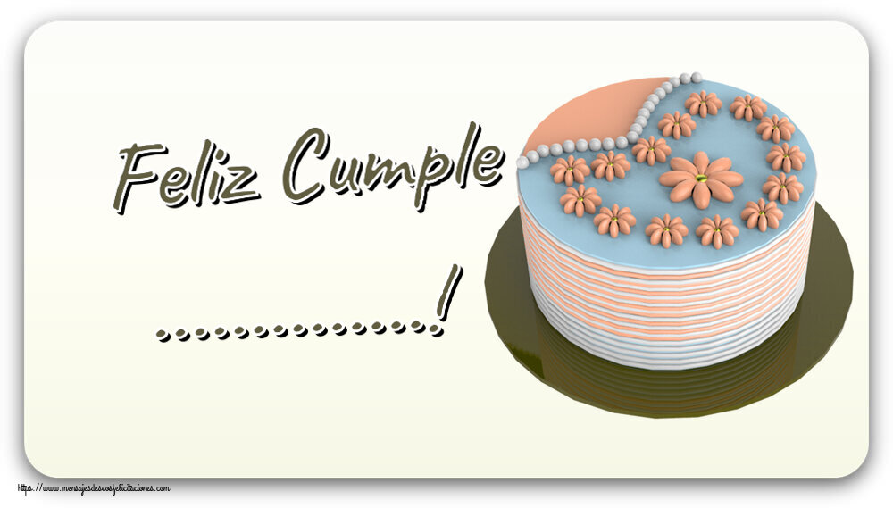 Felicitaciones Personalizadas de cumpleaños - Feliz Cumple ...!