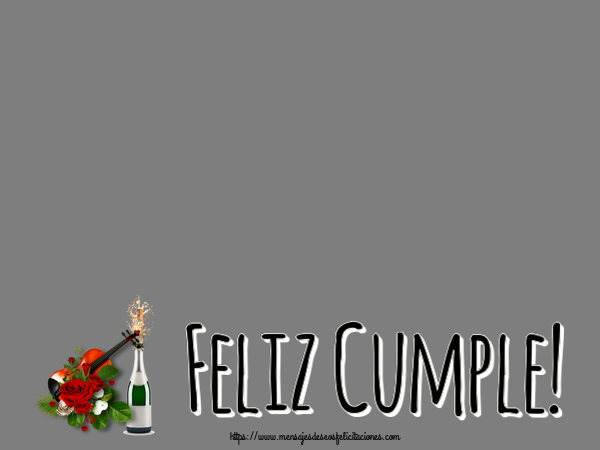 Felicitaciones Personalizadas de cumpleaños - Feliz Cumple! - Marco de foto