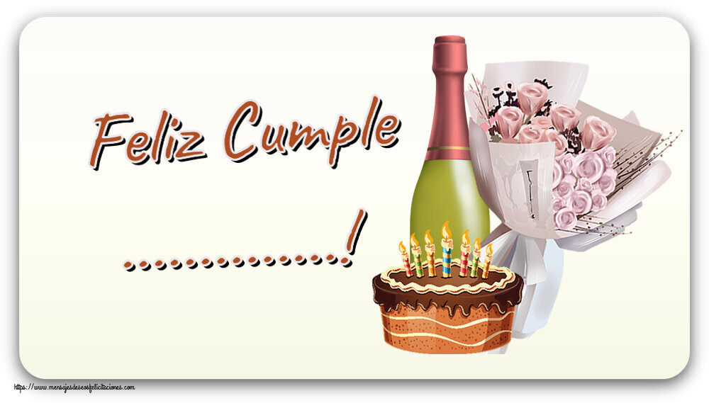 Felicitaciones Personalizadas de cumpleaños - Feliz Cumple ...!