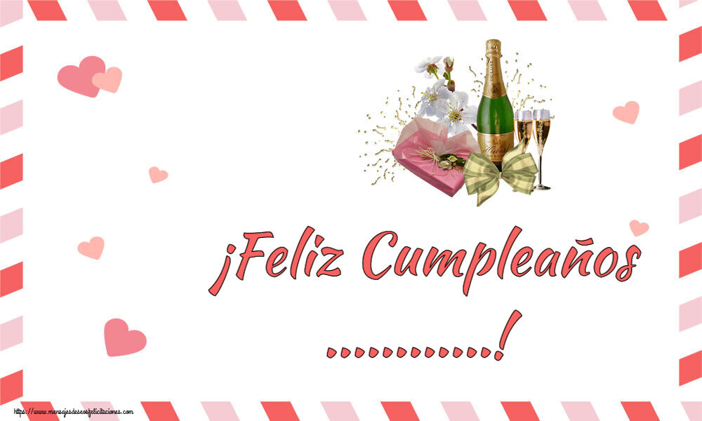 Felicitaciones Personalizadas de cumpleaños - ¡Feliz Cumpleaños ...!