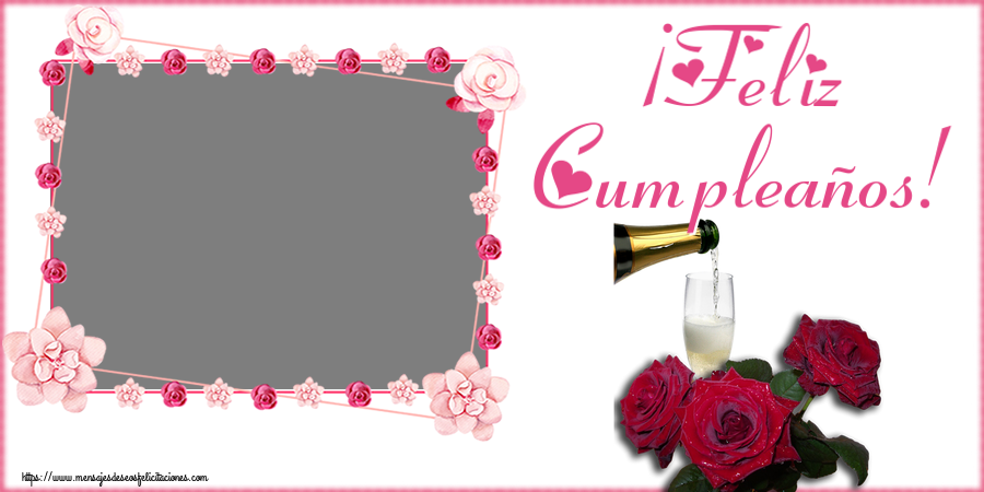 Felicitaciones Personalizadas de cumpleaños - ¡Feliz Cumpleaños! - Marco de foto