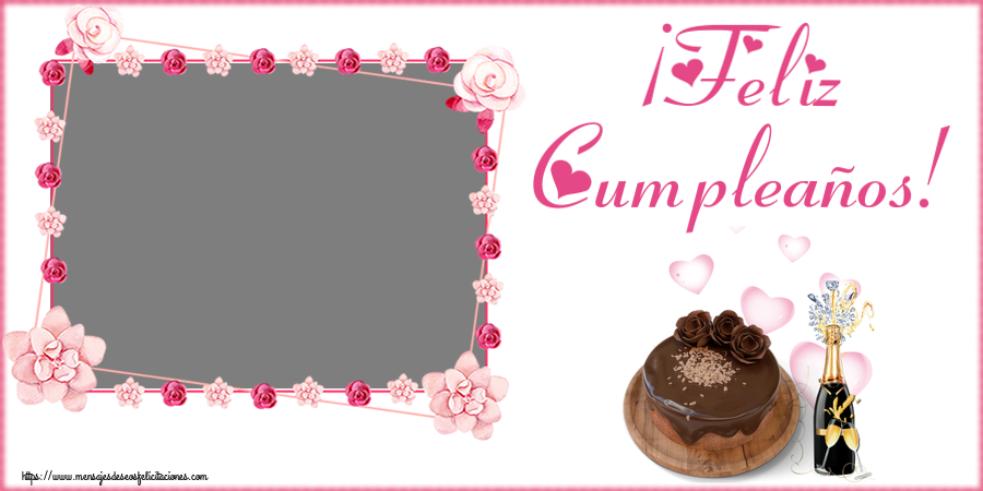 Felicitaciones Personalizadas de cumpleaños - ¡Feliz Cumpleaños! - Marco de foto