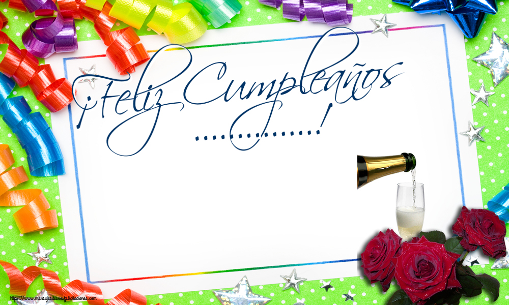 Felicitaciones Personalizadas de cumpleaños - ¡Feliz Cumpleaños ...!
