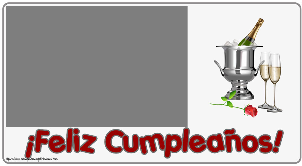 Felicitaciones Personalizadas de cumpleaños - ¡Feliz Cumpleaños! - Marco de foto