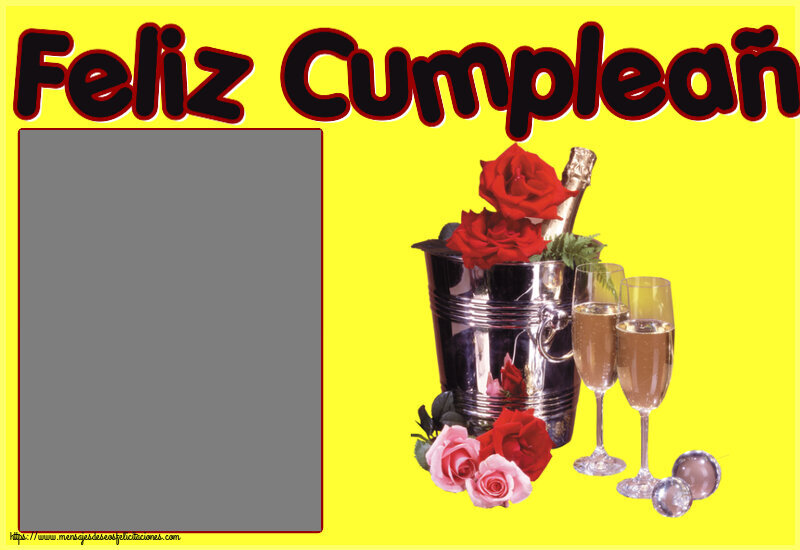 Felicitaciones Personalizadas de cumpleaños - Feliz Cumpleaños! - Marco de foto
