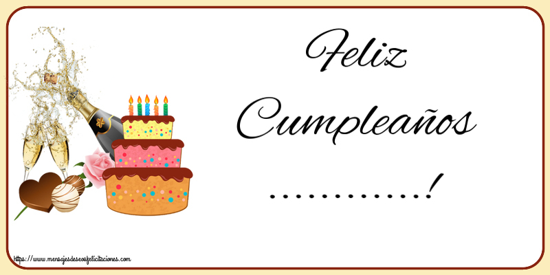 Felicitaciones Personalizadas de cumpleaños - Feliz Cumpleaños ...!