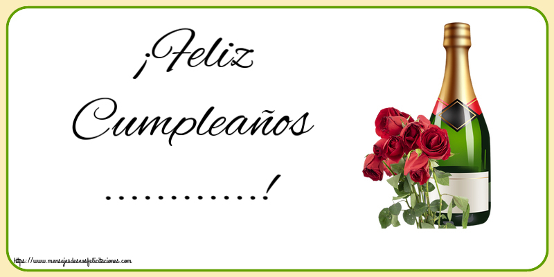 Felicitaciones Personalizadas de cumpleaños - ¡Feliz Cumpleaños ...!