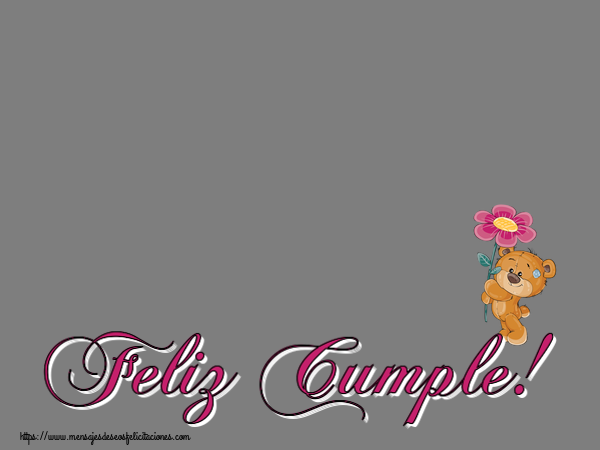 Felicitaciones Personalizadas de cumpleaños - Feliz Cumple! - Marco de foto