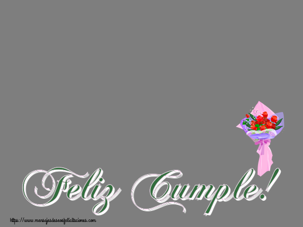 Felicitaciones Personalizadas de cumpleaños - Feliz Cumple! - Marco de foto