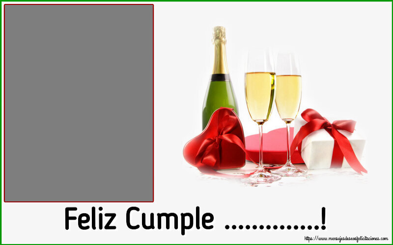 Felicitaciones Personalizadas de cumpleaños - Feliz Cumple ...! - Marco de foto