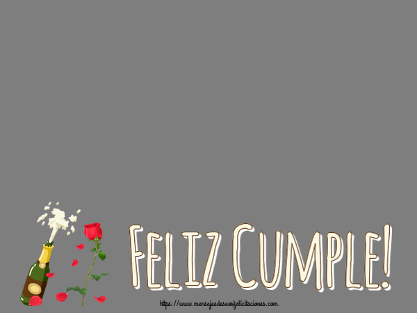 Felicitaciones Personalizadas de cumpleaños - Feliz Cumple! - Marco de foto