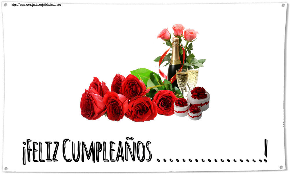 Felicitaciones Personalizadas de cumpleaños - ¡Feliz Cumpleaños ...!