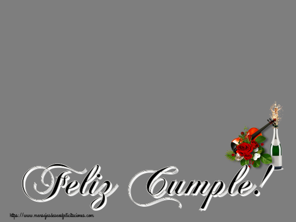 Felicitaciones Personalizadas de cumpleaños - Feliz Cumple! - Marco de foto