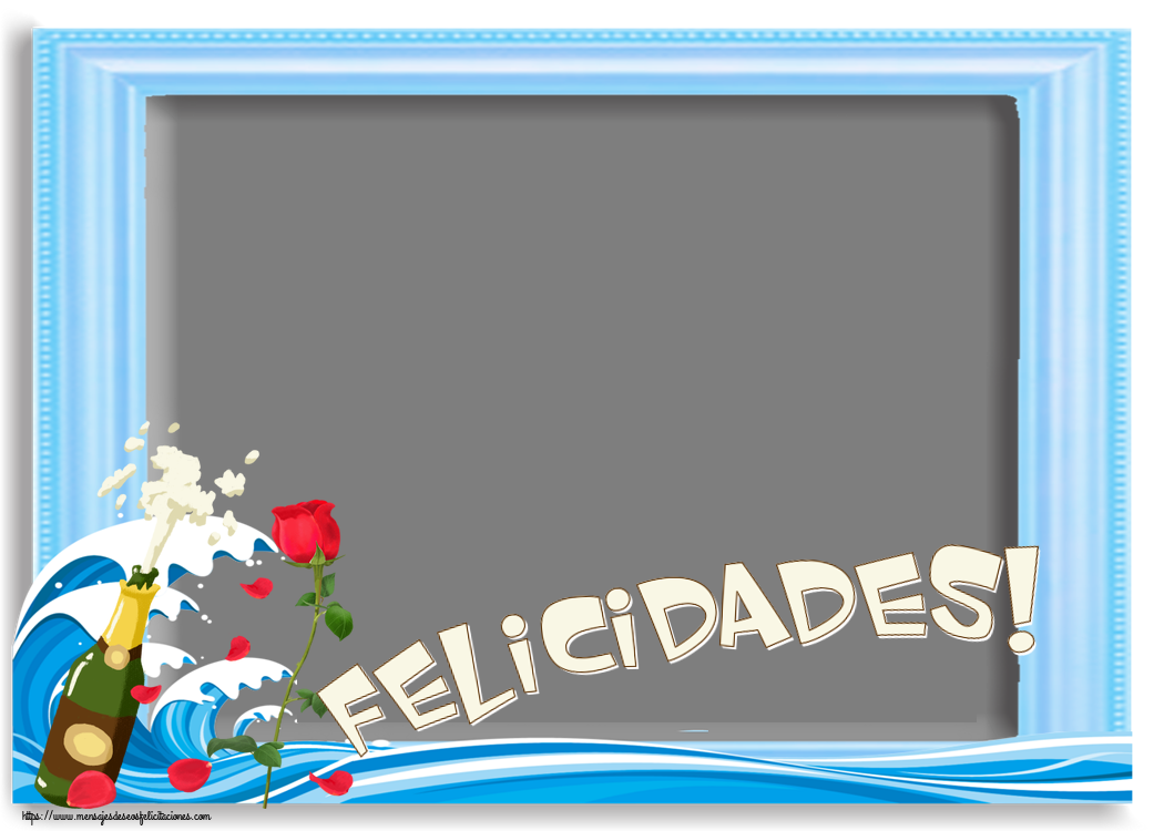 Felicitaciones Personalizadas de cumpleaños - Felicidades! - Marco de foto