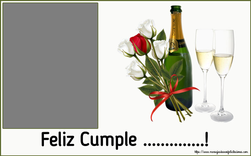 Felicitaciones Personalizadas de cumpleaños - Feliz Cumple ...! - Marco de foto