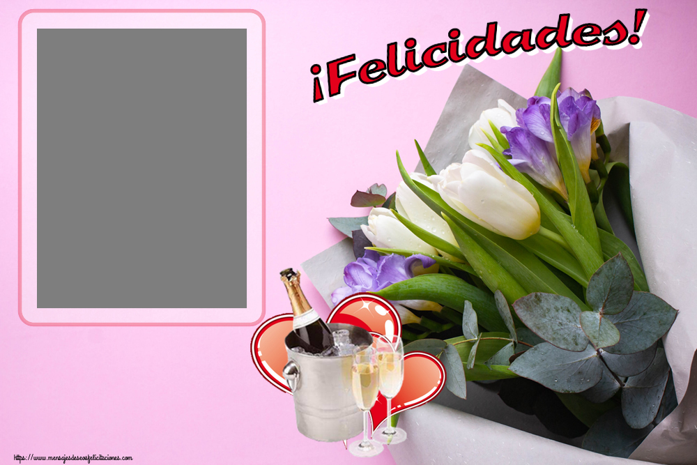 Felicitaciones Personalizadas de cumpleaños - ¡Felicidades! - Marco de foto
