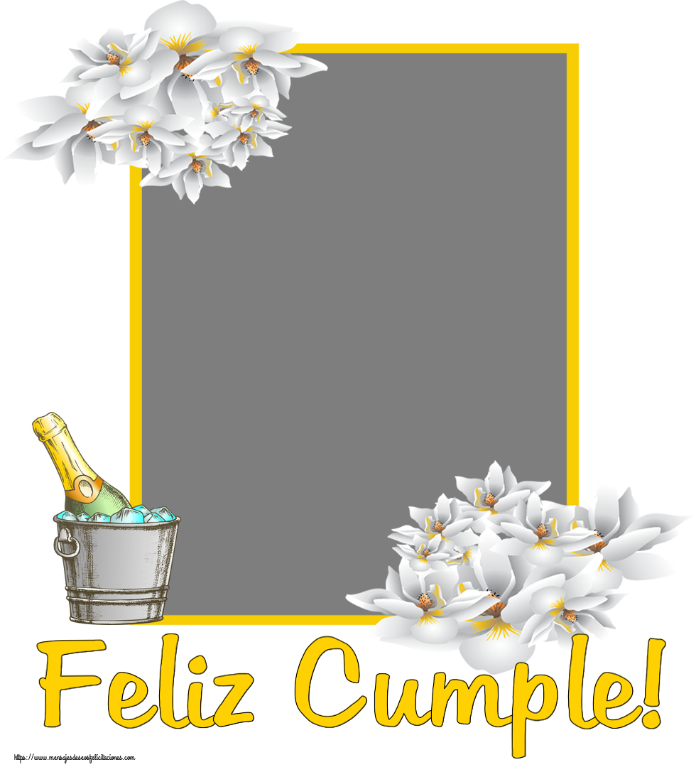 Felicitaciones Personalizadas de cumpleaños - Feliz Cumple! - Marco de foto