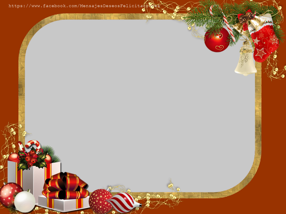 Felicitaciones Personalizadas con fotos - Marco de fotos de navidad