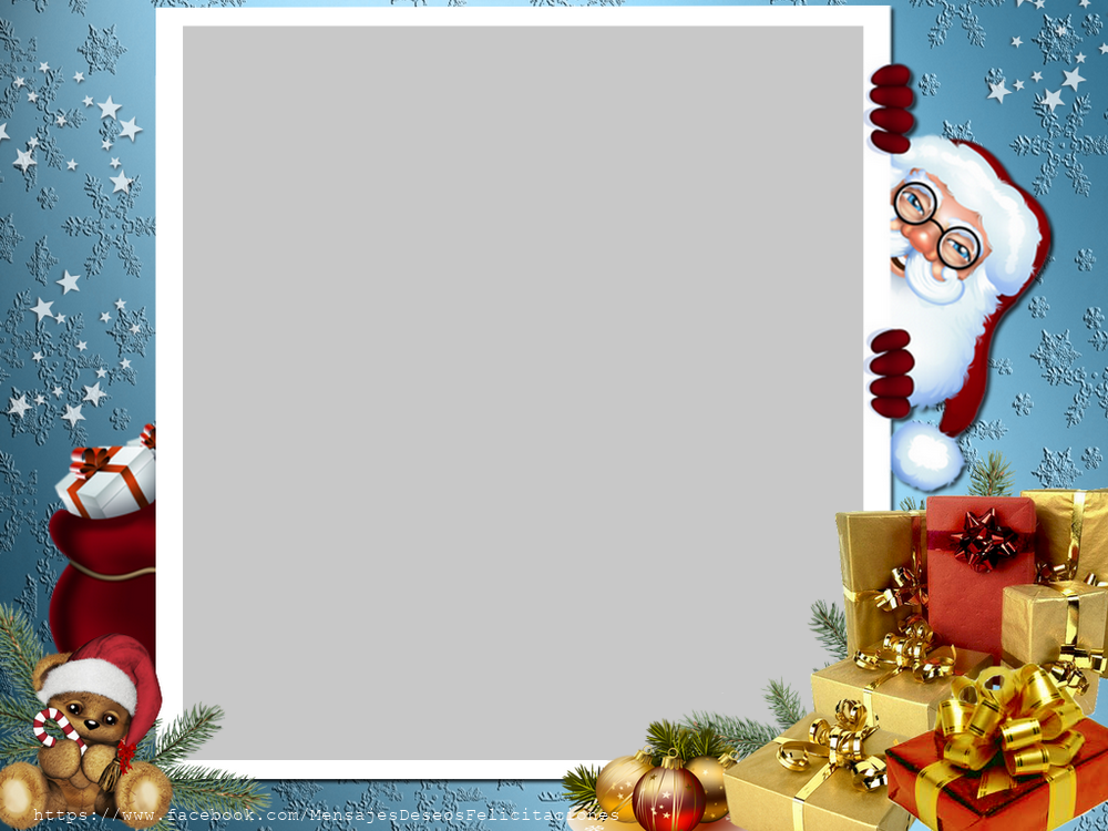 Felicitaciones Personalizadas con fotos - Marco de fotos de navidad