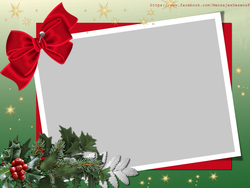 Felicitaciones Personalizadas con fotos - Marco de fotos de navidad