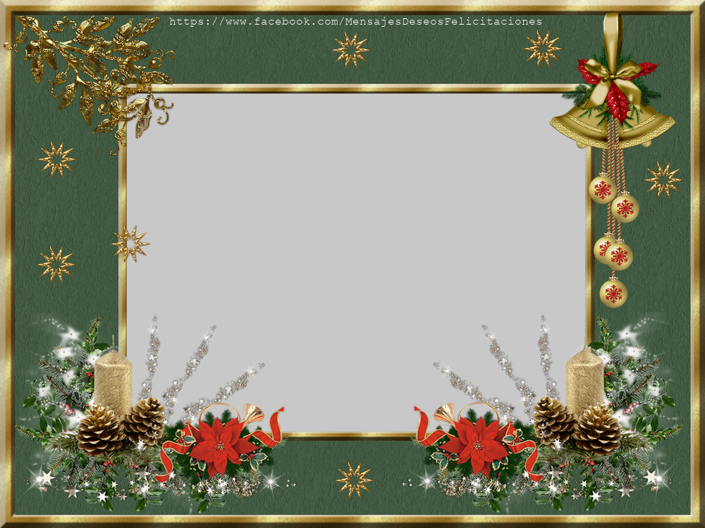 Felicitaciones Personalizadas con fotos - Marco de fotos de navidad