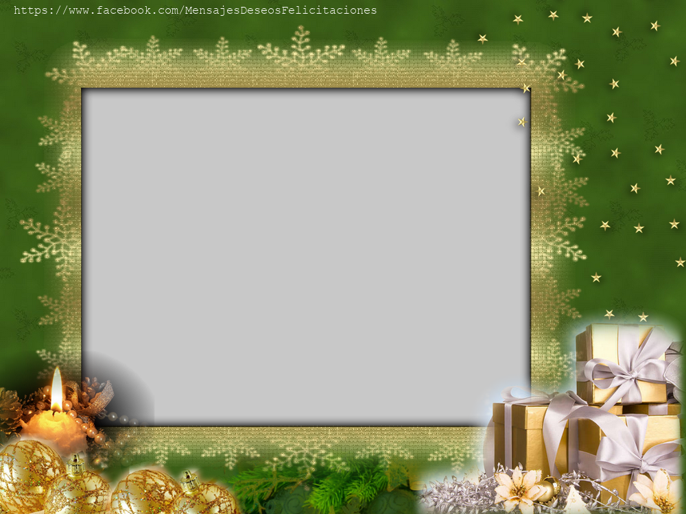 Felicitaciones Personalizadas con fotos - Marco de fotos de navidad