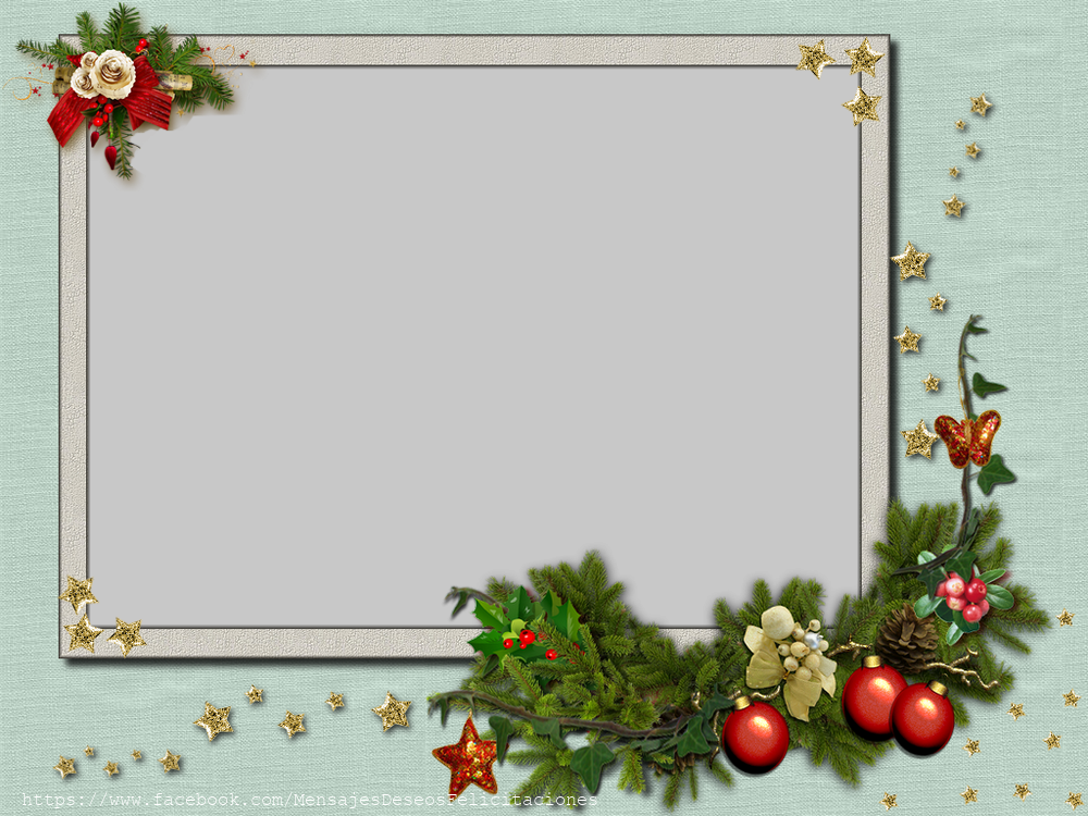 Felicitaciones Personalizadas con fotos - Marco de fotos de navidad