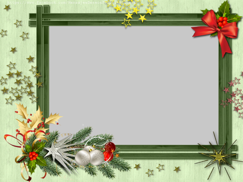 Felicitaciones Personalizadas con fotos - Marco de fotos de navidad