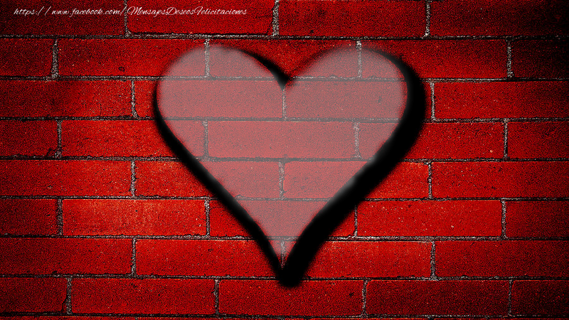 Felicitaciones Personalizadas con fotos - Corazón en la pared
