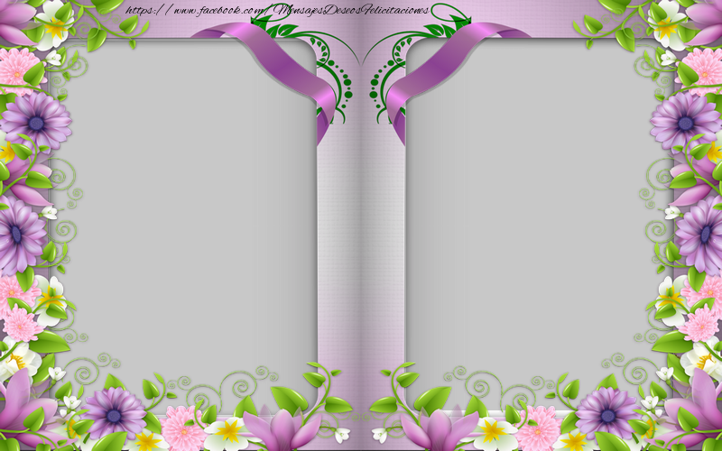 Felicitaciones Personalizadas con fotos - Doble marco de fotos