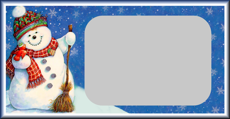 Felicitaciones Personalizadas con fotos - Snowman