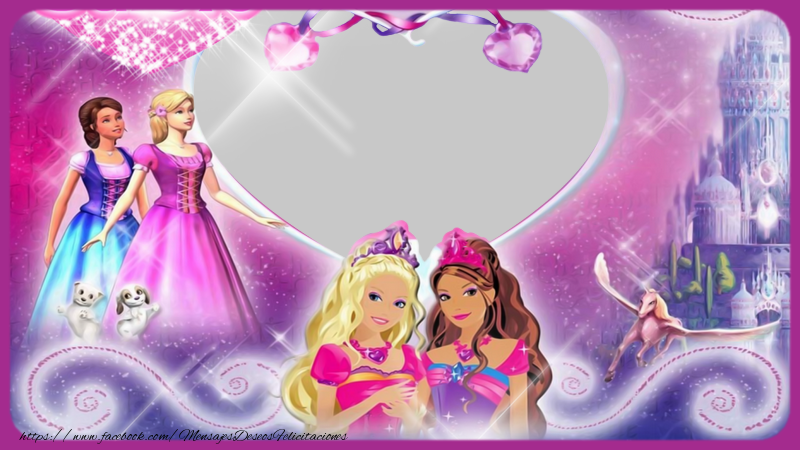 Felicitaciones Personalizadas con fotos - Barbie