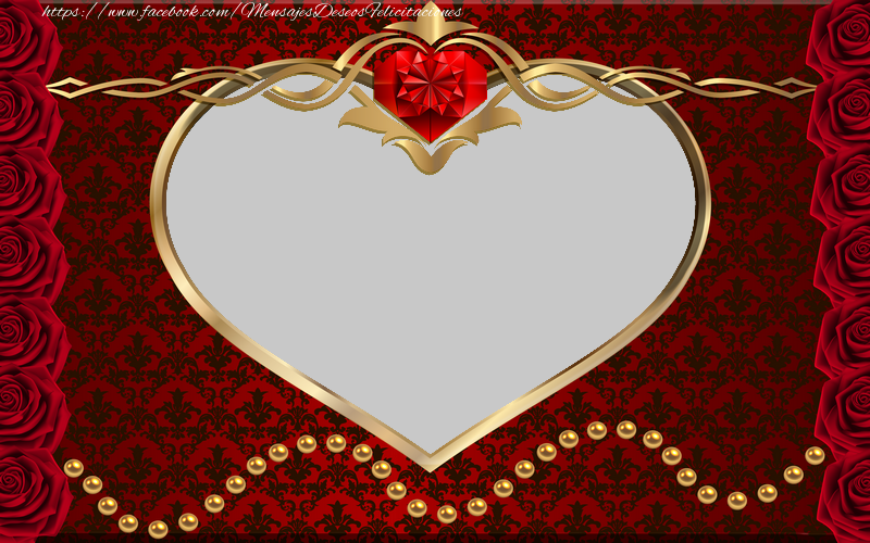 Felicitaciones Personalizadas con fotos - Corazón