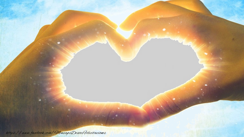 Felicitaciones Personalizadas con fotos - Marco de la foto - corazón!