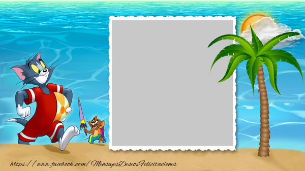 Felicitaciones Personalizadas con fotos - Tom y Jerry