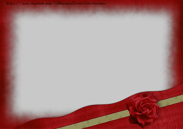 Felicitaciones Personalizadas con fotos - Marco de fotos con Rose