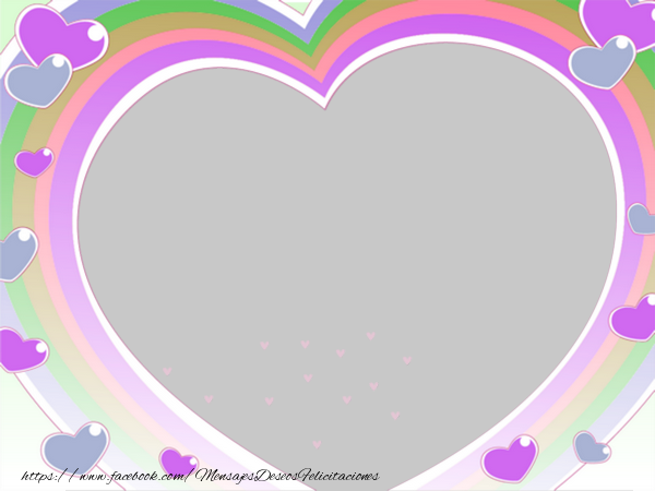Felicitaciones Personalizadas con fotos - Marco con el corazón