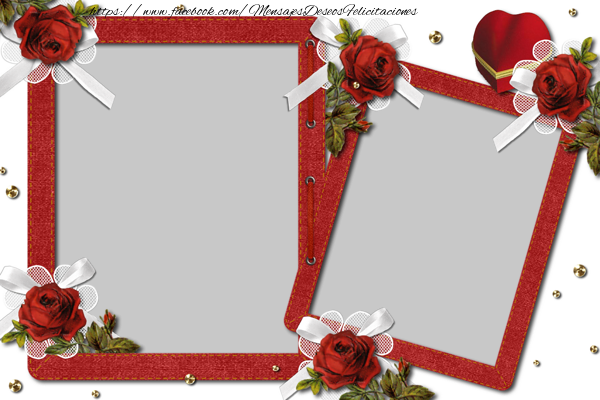 Felicitaciones Personalizadas con fotos - Marco de la foto romántica