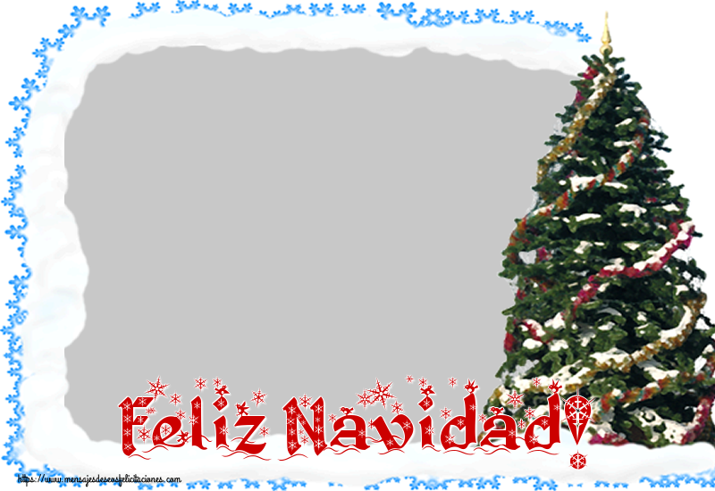 Felicitaciones Personalizadas de Navidad - Feliz Navidad! - Marco de foto de Navidad