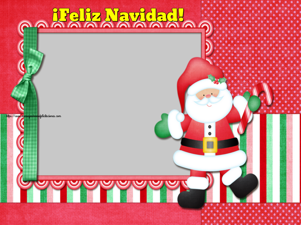 Felicitaciones Personalizadas de Navidad - ¡Feliz Navidad! - Marco de foto de Navidad