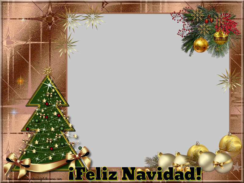 Felicitaciones Personalizadas de Navidad - ¡Feliz Navidad! - Marco de foto de Navidad