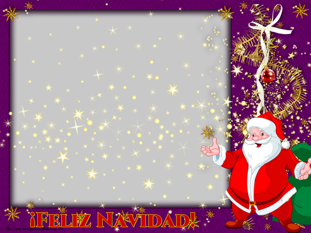 Felicitaciones Personalizadas de Navidad - ¡Feliz Navidad! - Marco de foto de Navidad