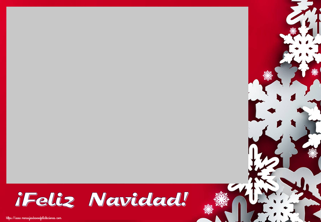 Felicitaciones Personalizadas de Navidad - ¡Feliz Navidad! - Marco de foto de Navidad