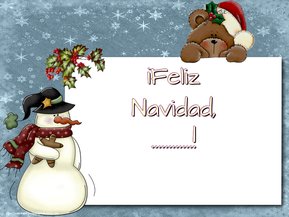 Felicitaciones Personalizadas de Navidad - ¡Feliz Navidad, ...!